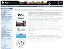 Tablet Screenshot of ocw.uniovi.es