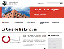 Tablet Screenshot of lacasadelaslenguas.uniovi.es