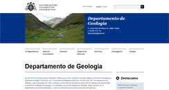 Desktop Screenshot of geol.uniovi.es