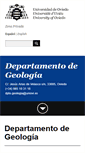 Mobile Screenshot of geol.uniovi.es