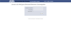 Desktop Screenshot of personales.uniovi.es