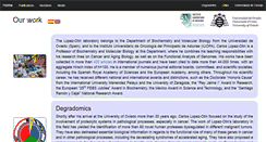 Desktop Screenshot of degradome.uniovi.es